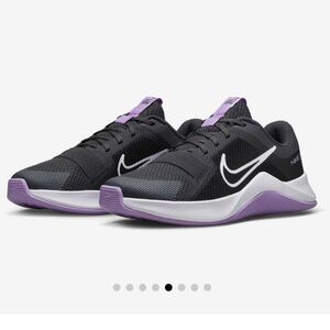 NEW! Nike MC Trainer 2 Workout Sneakers Women’s Shoes Black Purple White size 9